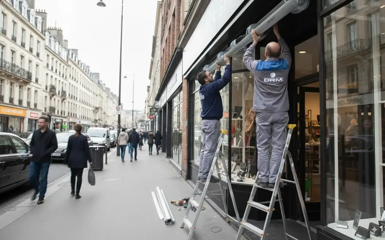 Installation et pose de rideau métallique à Annecy
